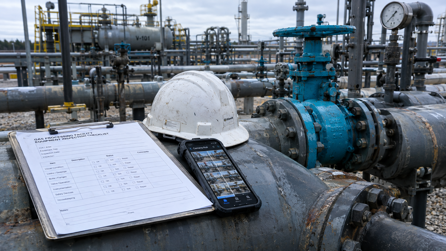 Oil and gas field conditions where O&M records are captured — inspections, photos and logs risk losing asset context when kept in disconnected systems